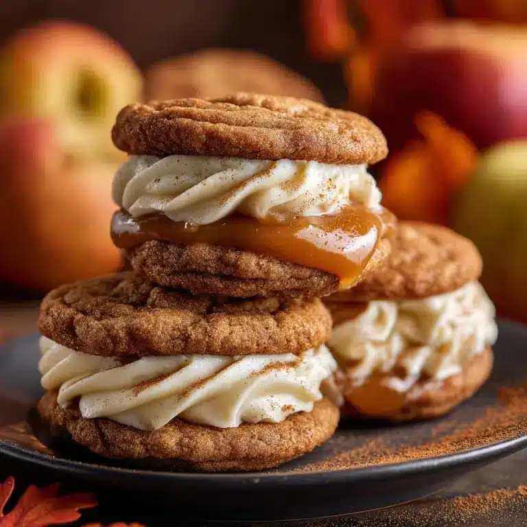 Apple Cider Whoopie Pie cookies with Caramel Filling Recipe
