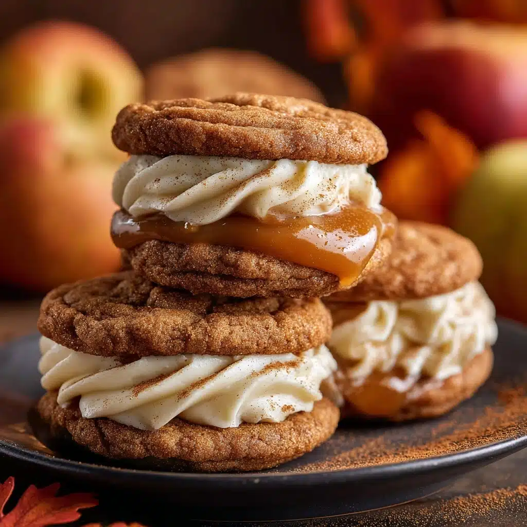 Apple Cider Whoopie Pie cookies with Caramel Filling Recipe - Recipe Image