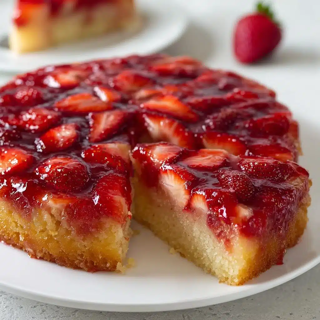 Strawberry Upside Down Cake Recipe - Recipe Image