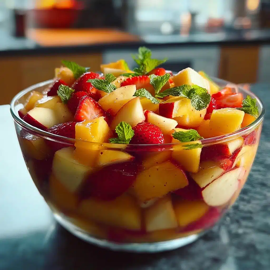 Summer Peach Fruit Salad Recipe - Recipe Image