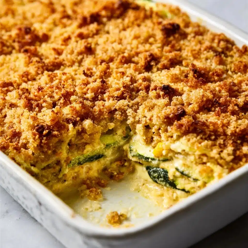 Ritz Cracker Zucchini Cheddar Casserole Delight Recipe - Recipe Image