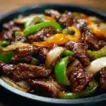 Sizzling Chinese Pepper Steak with Onions Recipe