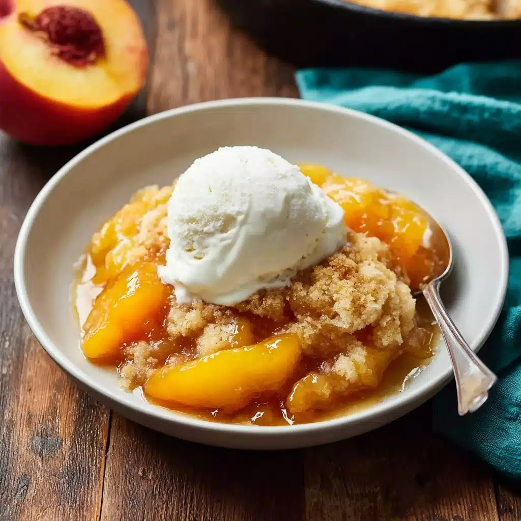 Homemade Dessert Bliss with Juicy Peaches Recipe - Recipe Image