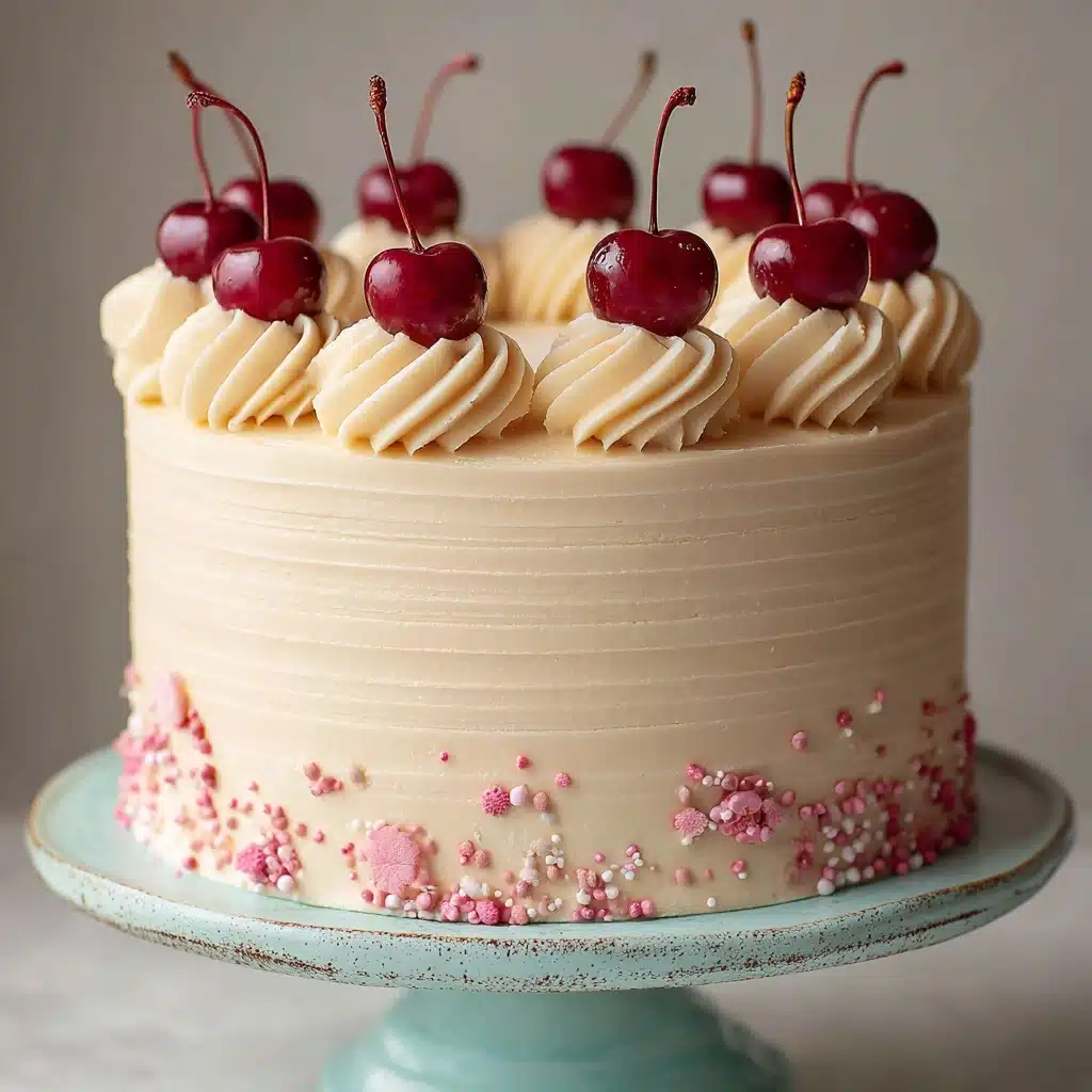 Vintage Maraschino Cherry Cake Recipe - Recipe Image