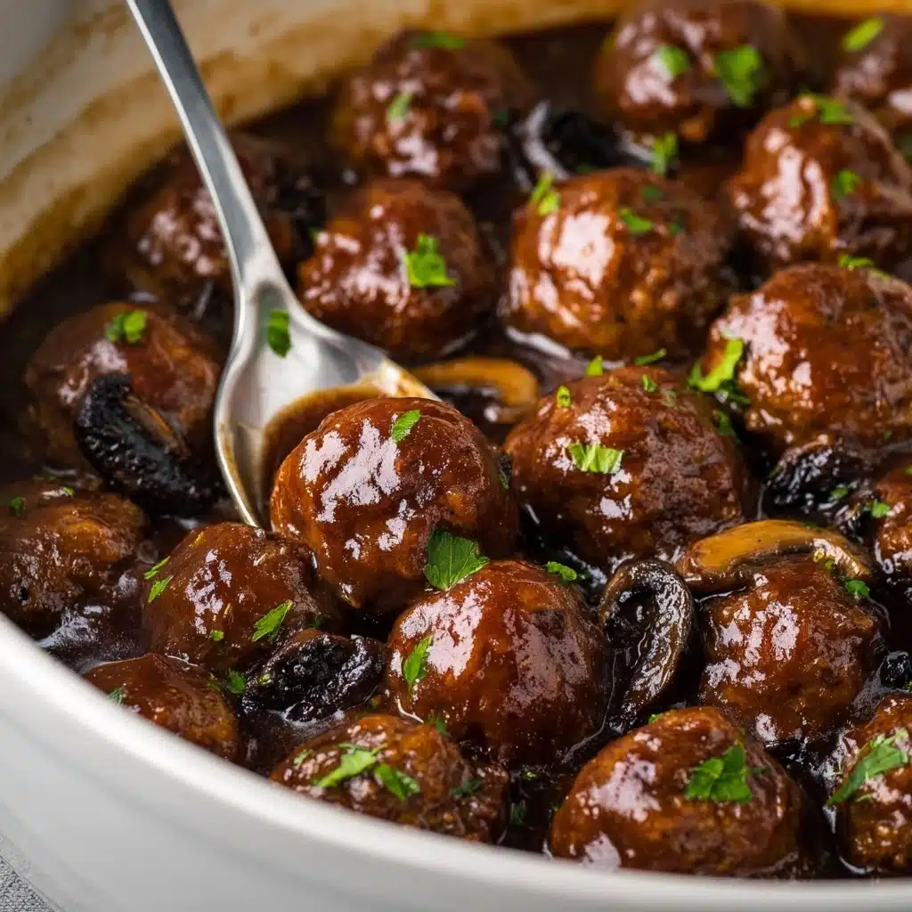 Slow Cooker Salisbury Steak Meatballs Recipe - Recipe Image
