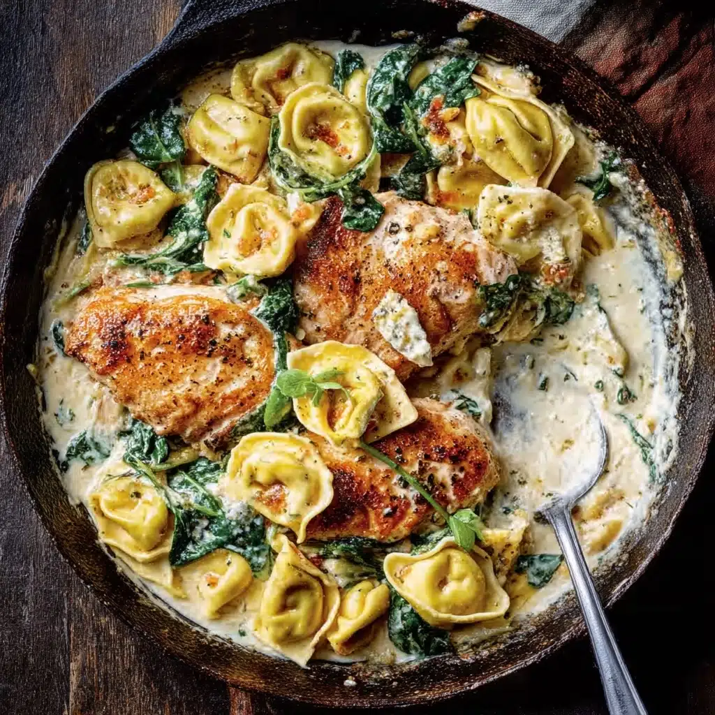 Garlic Parmesan Chicken Tortellini Recipe - Recipe Image