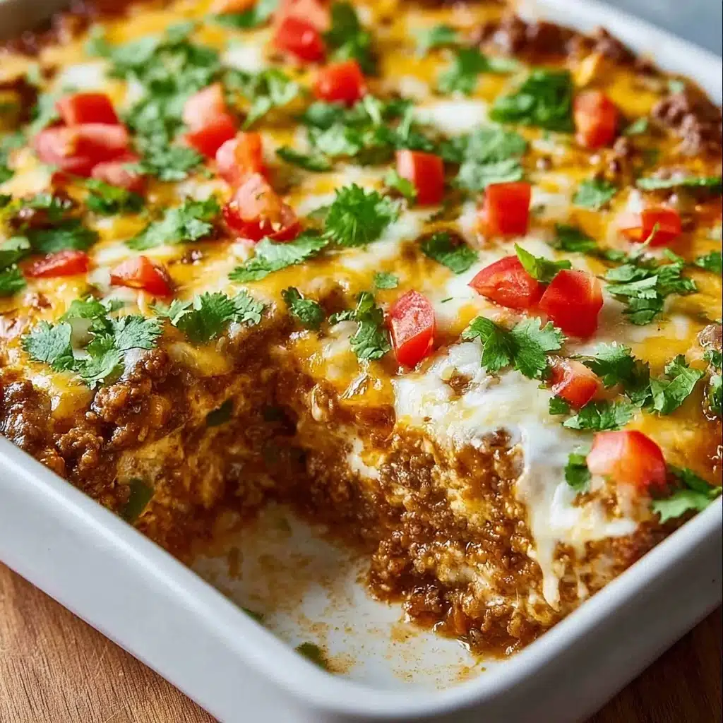 Once fully combined, transfer the mixture to the prepared baking dish, spreading it evenly Recipe - Recipe Image