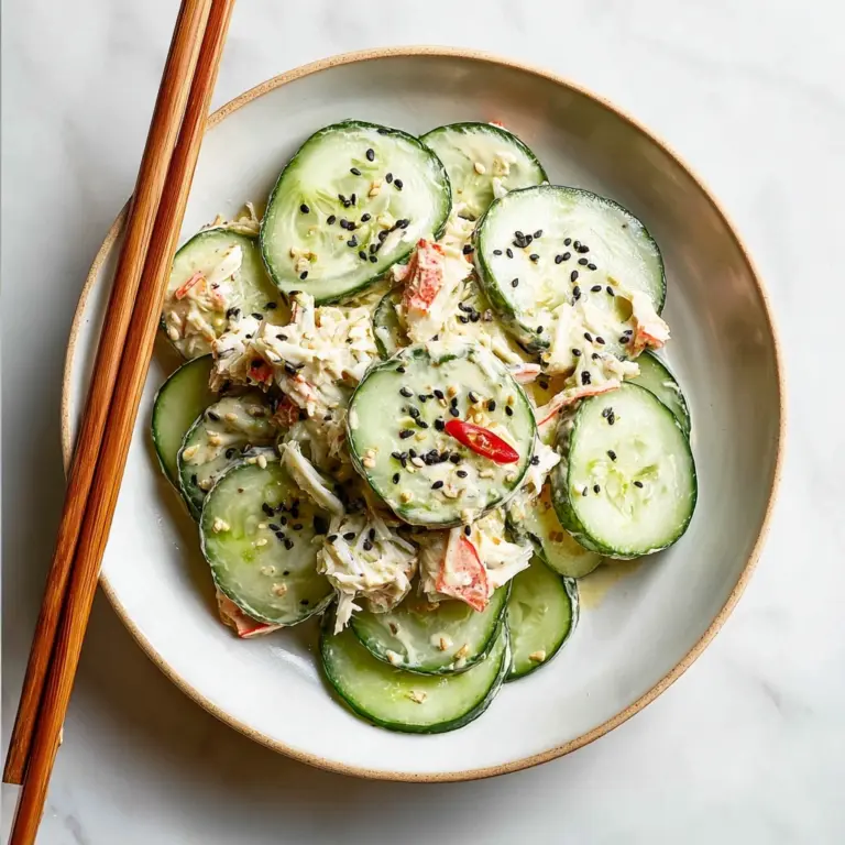 California Roll Cucumber Salad Recipe