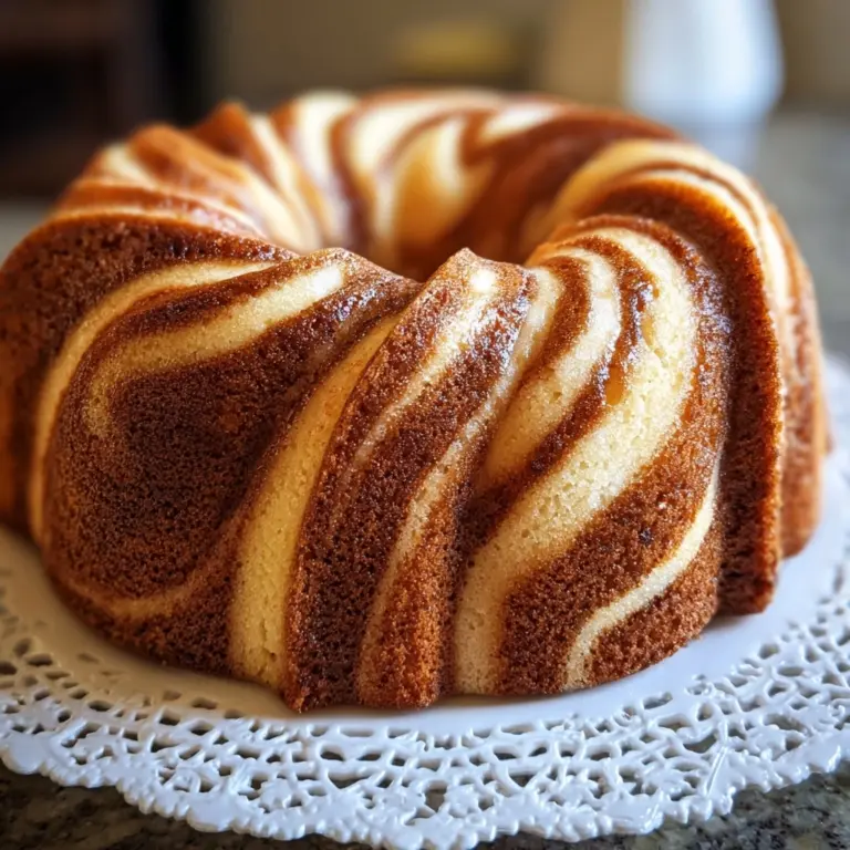 Cinnamon Swirl Bundt Cake Recipe