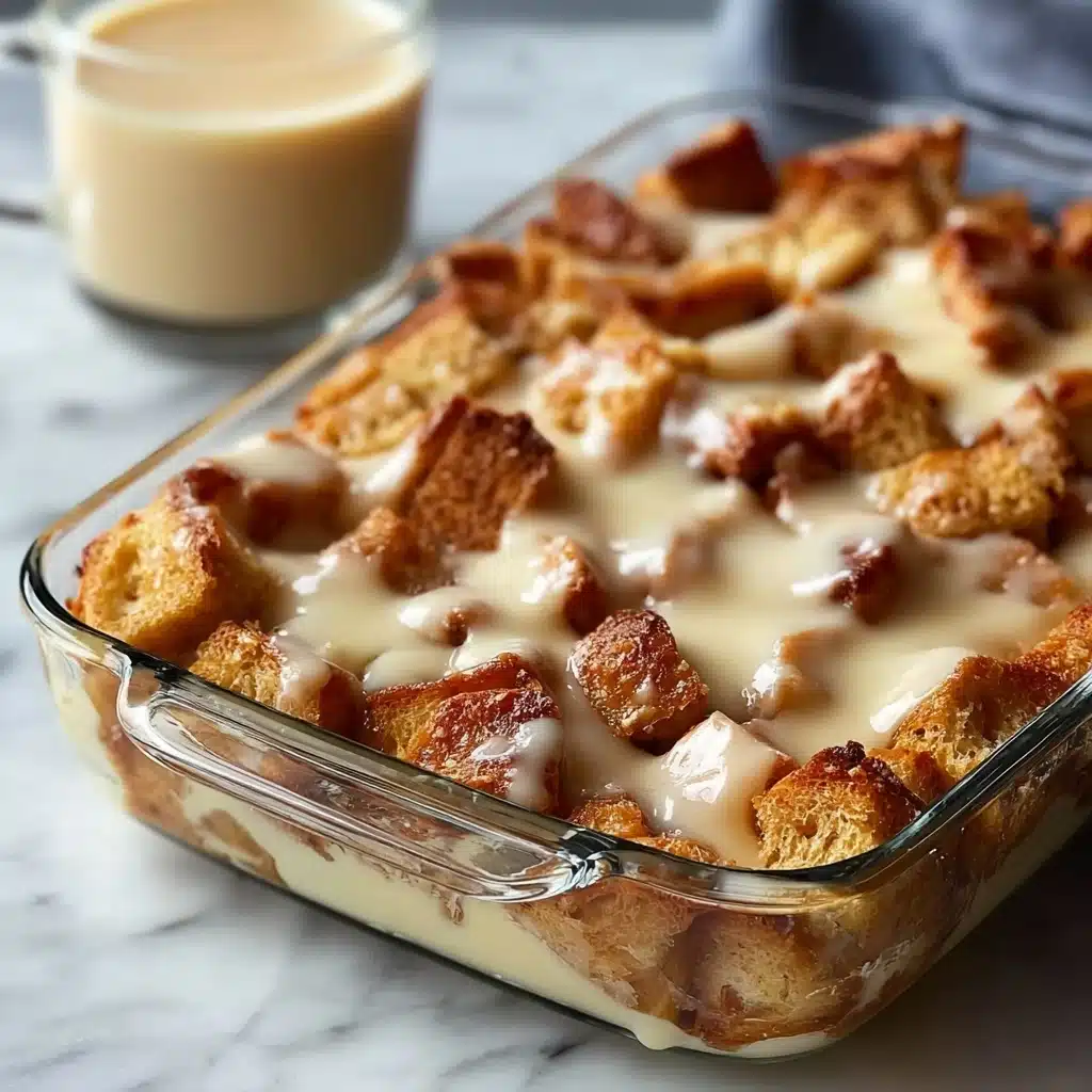 Grandma’s Classic Bread Pudding with Vanilla Sauce Recipe - Recipe Image