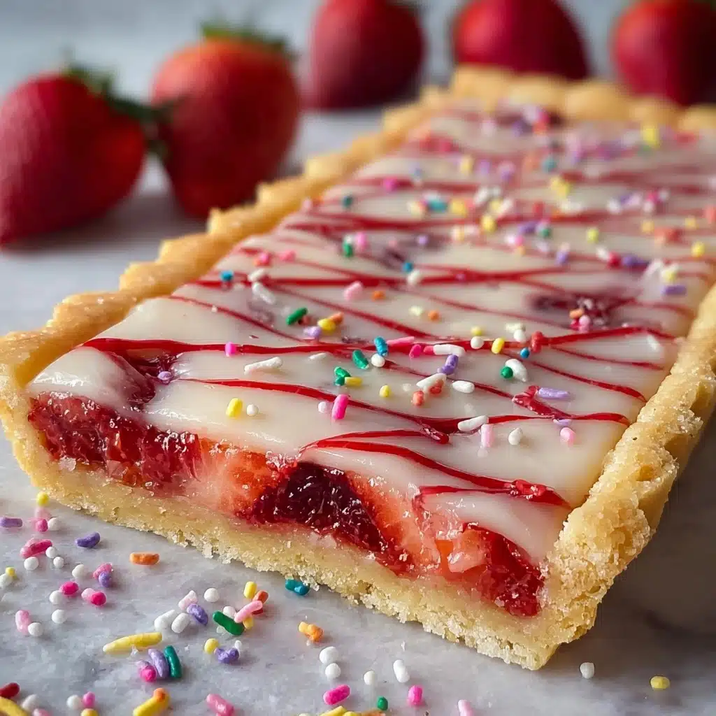 Strawberry Pop Tart Slab Pie Recipe - Recipe Image