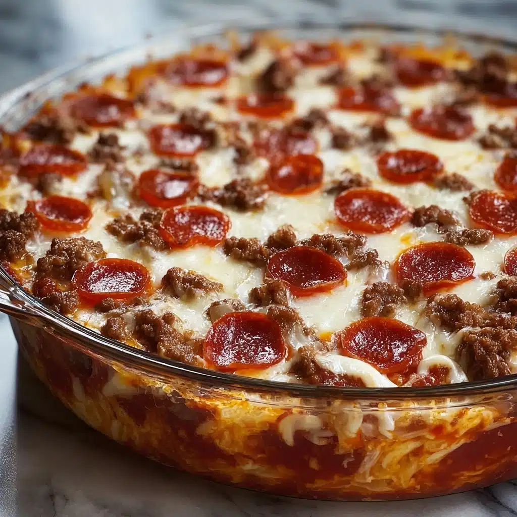 Meat Lovers Pizza Casserole Recipe - Recipe Image