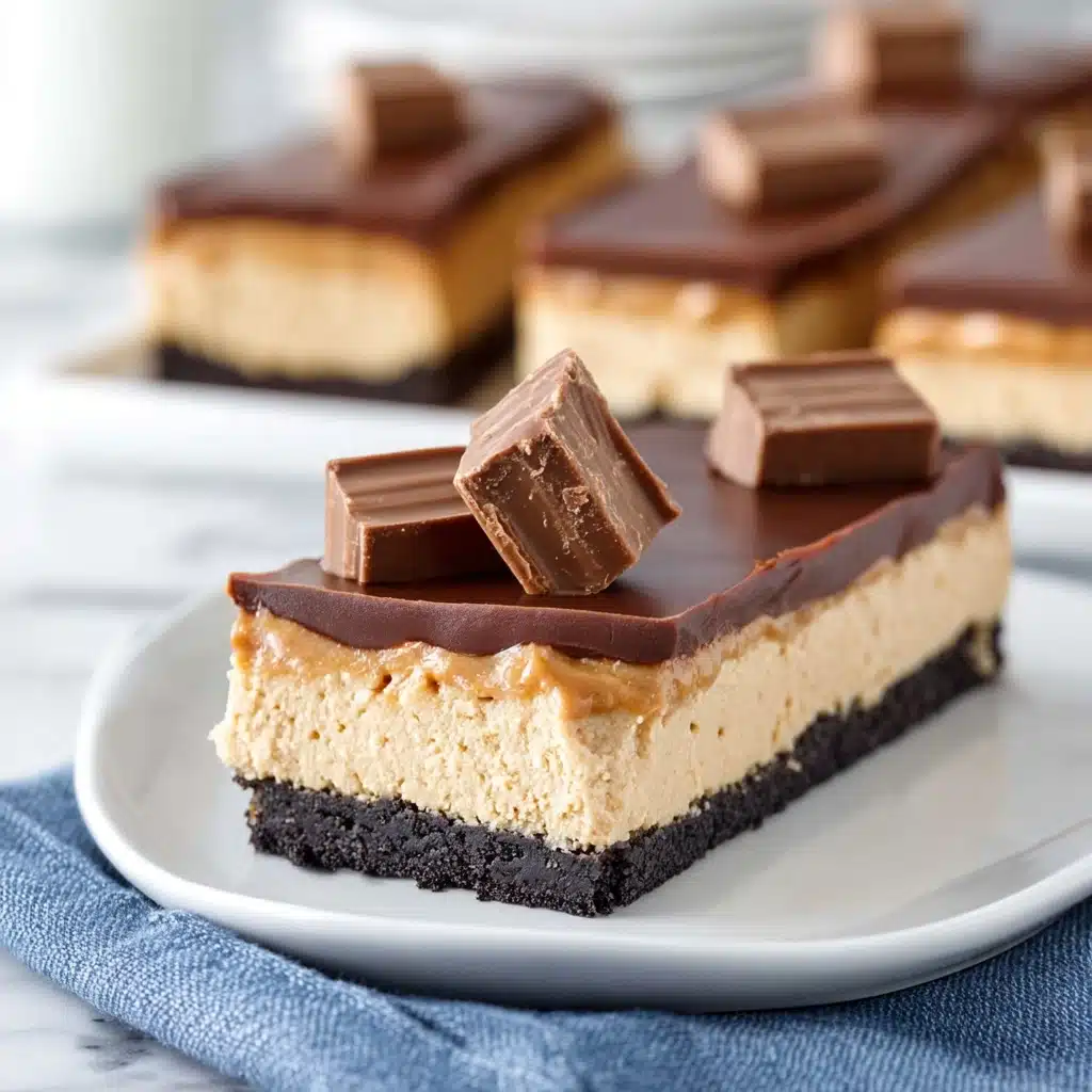 Peanut Butter Cheesecake Bars Recipe - Recipe Image