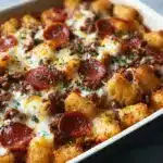 Pizza Tater Tot Casserole Recipe