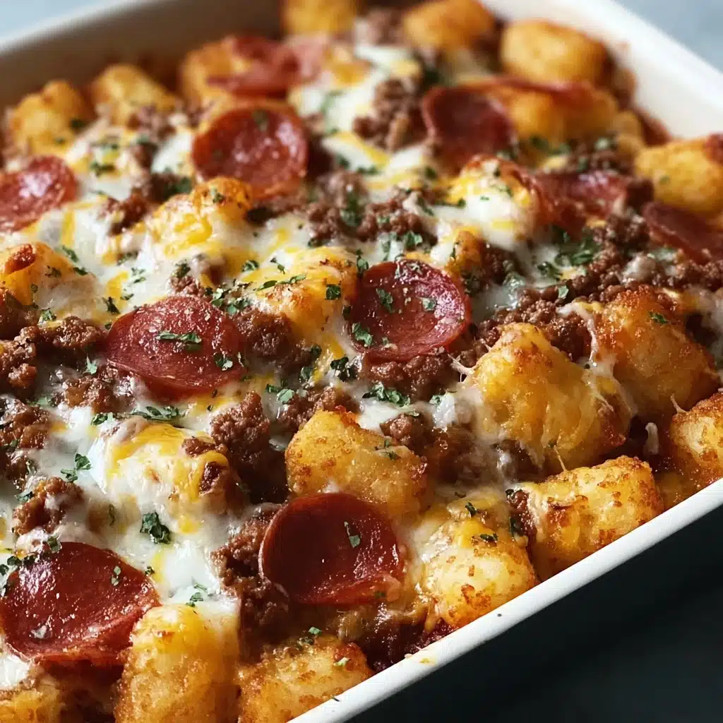 Pizza Tater Tot Casserole Recipe - Recipe Image