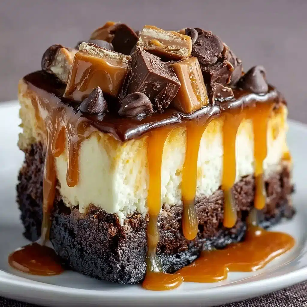Caramel Brownie Cheesecake Recipe - Recipe Image