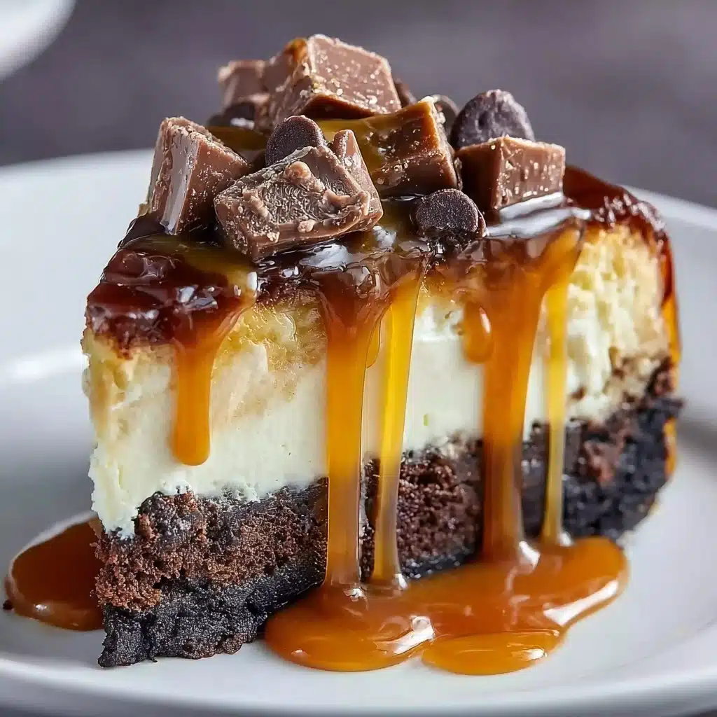 Caramel Brownie Cheesecake Recipe - Recipe Image