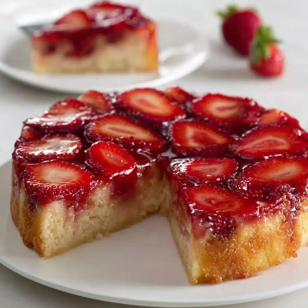 Strawberry Upside Down Cake Recipe - Recipe Image