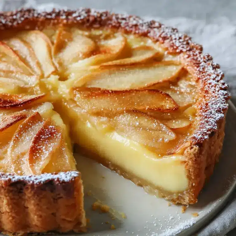 The best Apple and custard impossible pie recipe