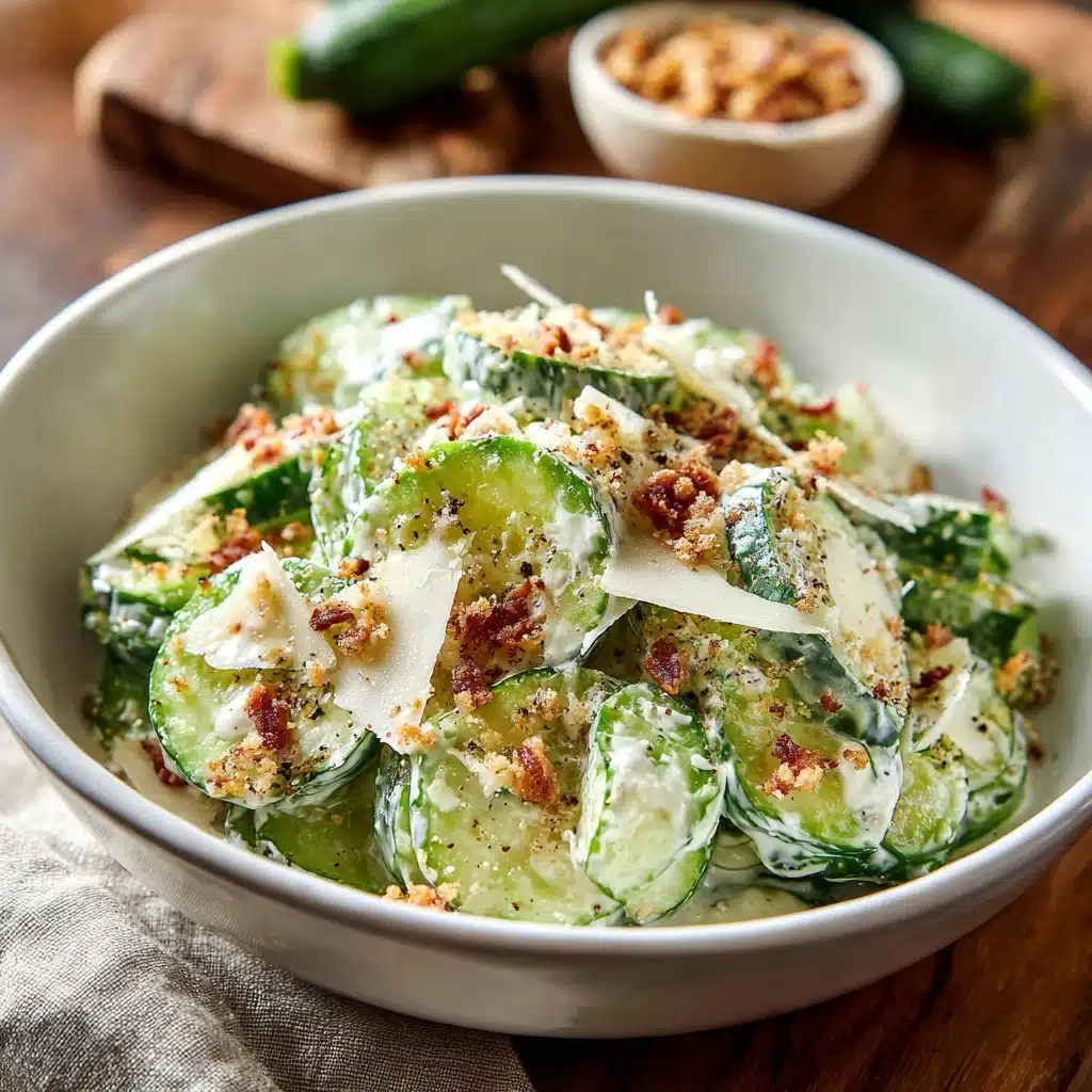 Cucumber Caesar Salad Recipe - Recipe Image