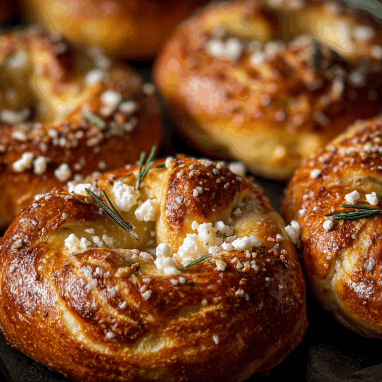 Rosemary Parmesan Mozzarella Pretzels Recipe