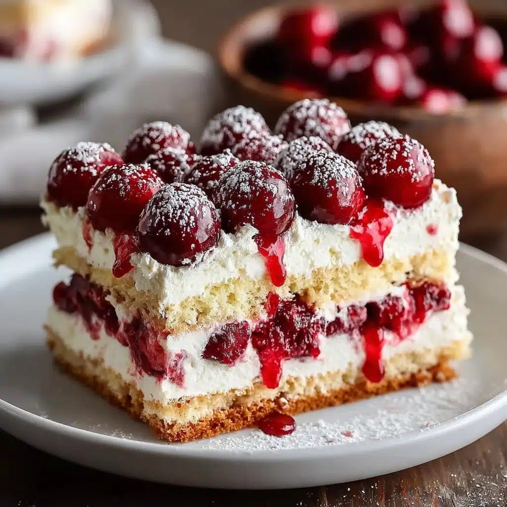 Cherry Amaretto Tiramisu Dessert Recipe - Recipe Image