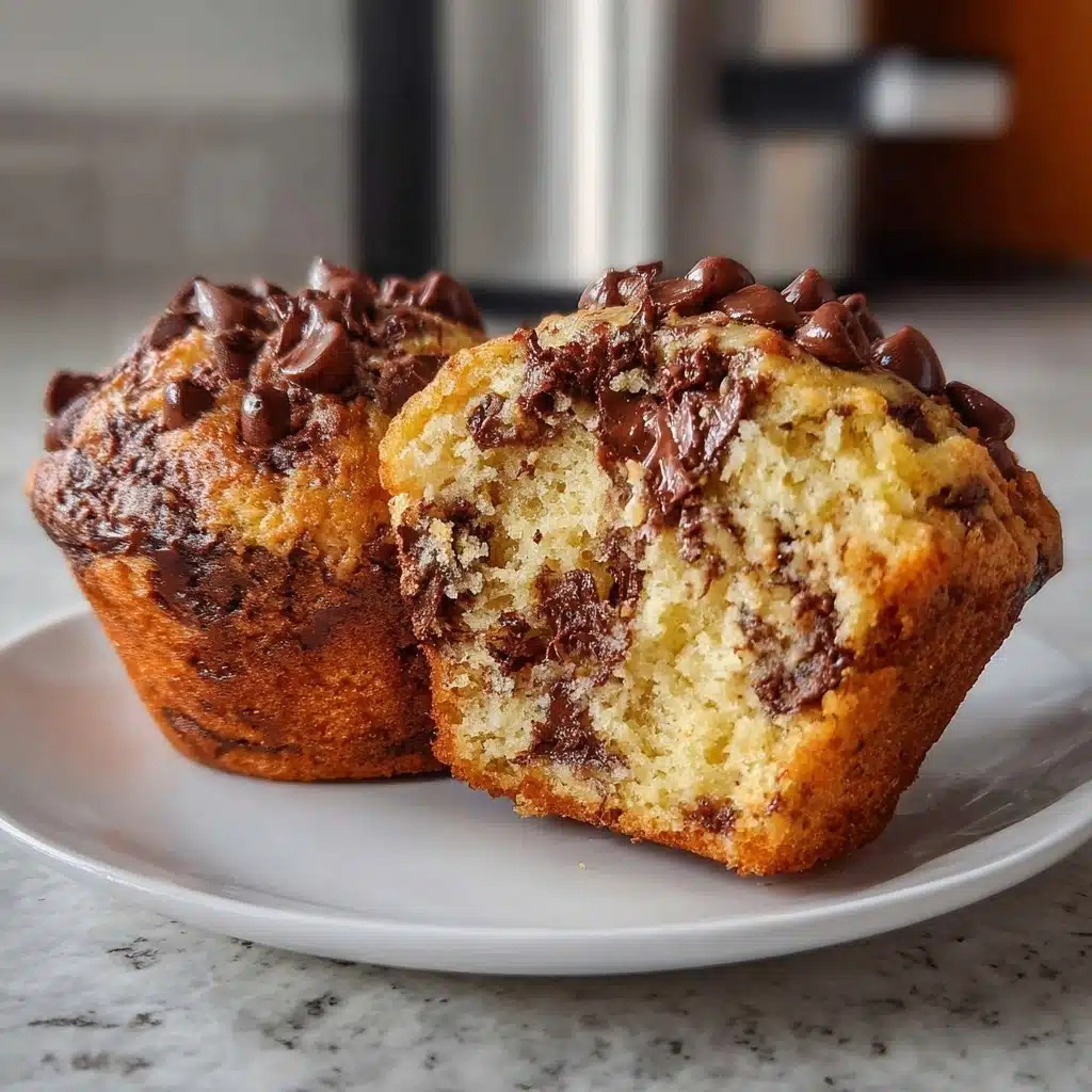 Amazing Chocolate Chip Banana Muffins: A 1-Bowl Wonder Recipe - Recipe Image