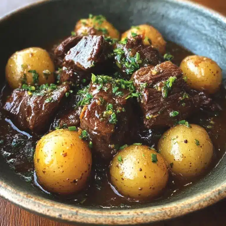 Garlic Butter Beef Bites & Potatoes make a perfect dinner Recipe