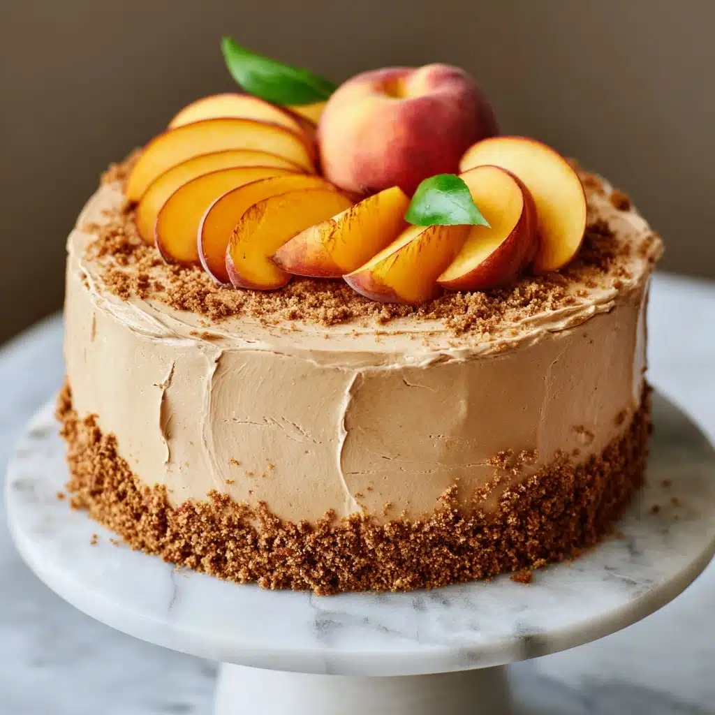 Peach Cake with Brown Sugar Frosting Recipe
