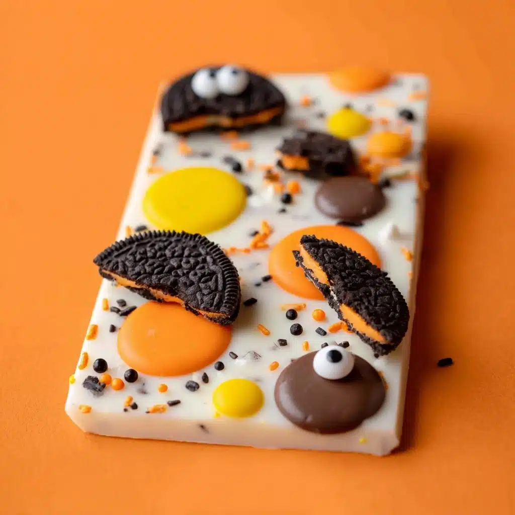 Easy White Chocolate Halloween Oreo Bark Recipe