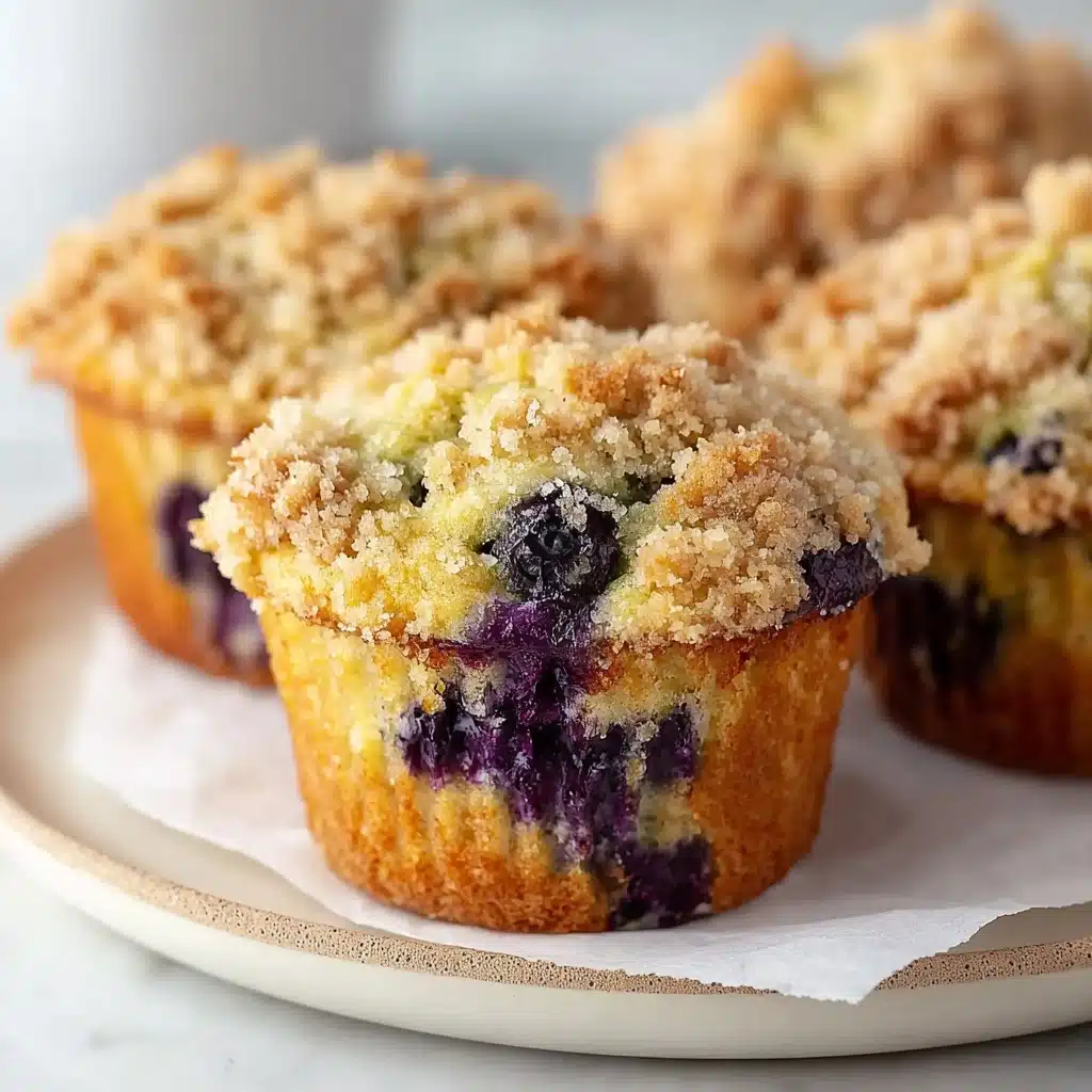 Applesauce Blueberry Zucchini Muffins Recipe - Recipe Image