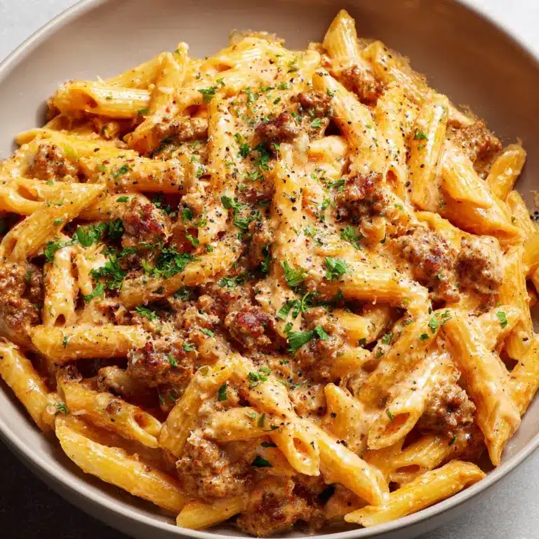 High Protein Creamy Beef Pasta Recipe
