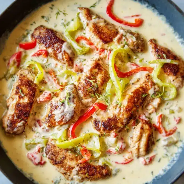 Creamy Pepperoncini Chicken Skillet Recipe