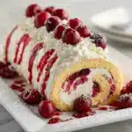 Heavenly Cherry Cheesecake Cake Roll Recipe