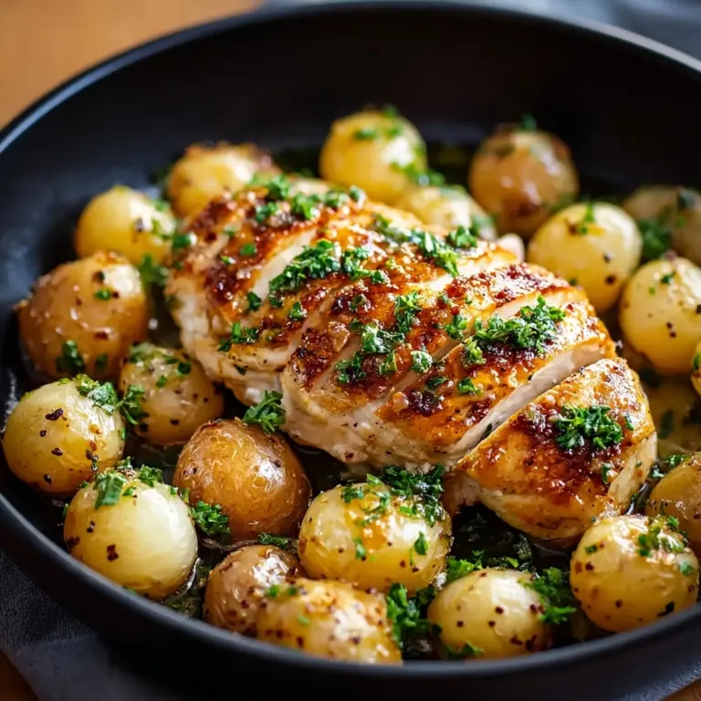 Creamy Garlic Chicken Gnocchi Skillet Recipe