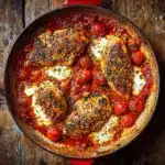 Garlic Tomato Chicken with Mozzarella Recipe