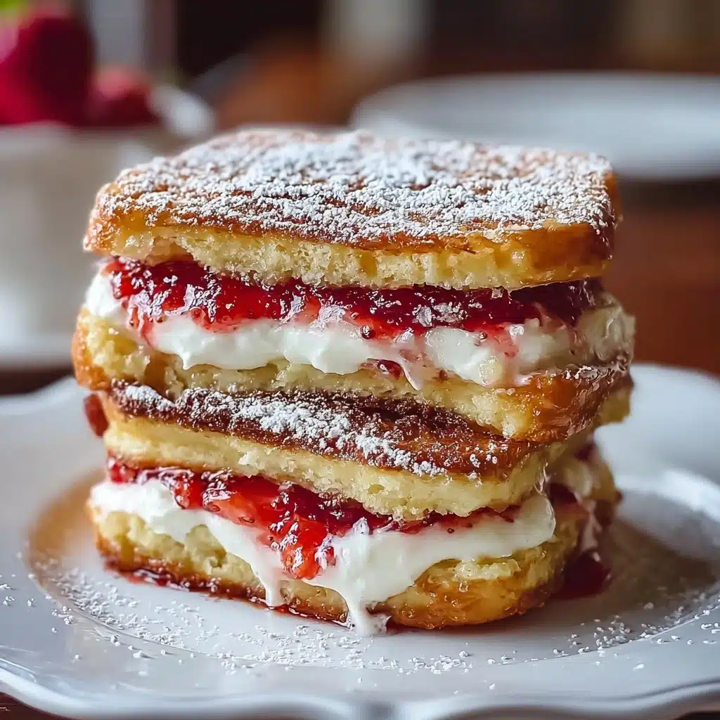 Fried Strawberry Cheesecake Sandwiches Recipe - Recipe Image