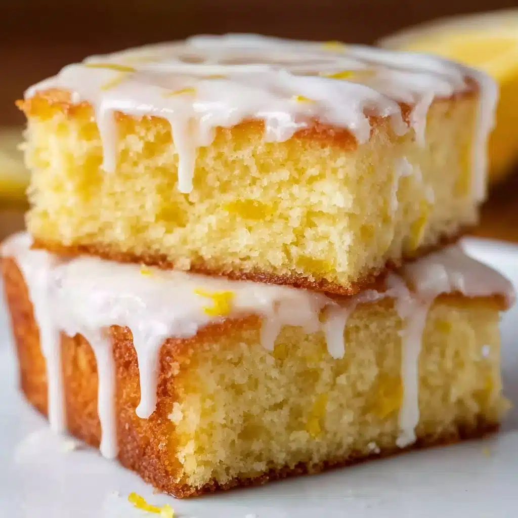 Easy Lemon Brownies Recipe - Recipe Image