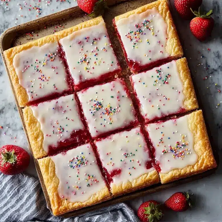 Strawberry Pop Tart Slab Pie Recipe