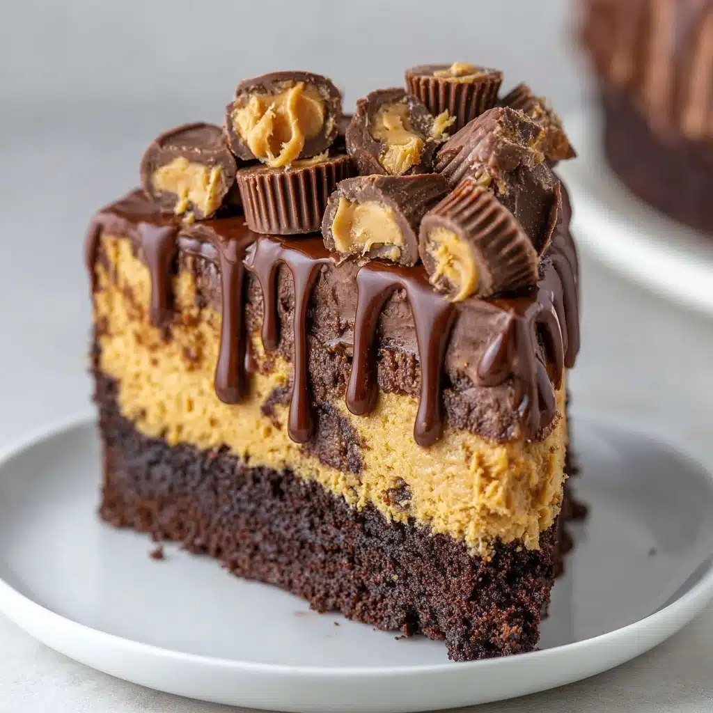 1 bowl peanut butter cup dump cake delight devours time Recipe - Recipe Image