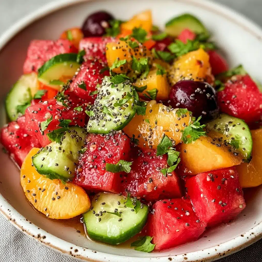 Peach Watermelon Salad Recipe - Recipe Image