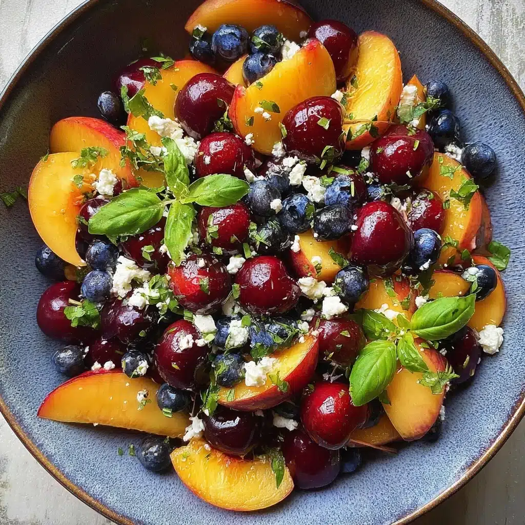 Blueberry Peach Feta Salad Recipe - Recipe Image