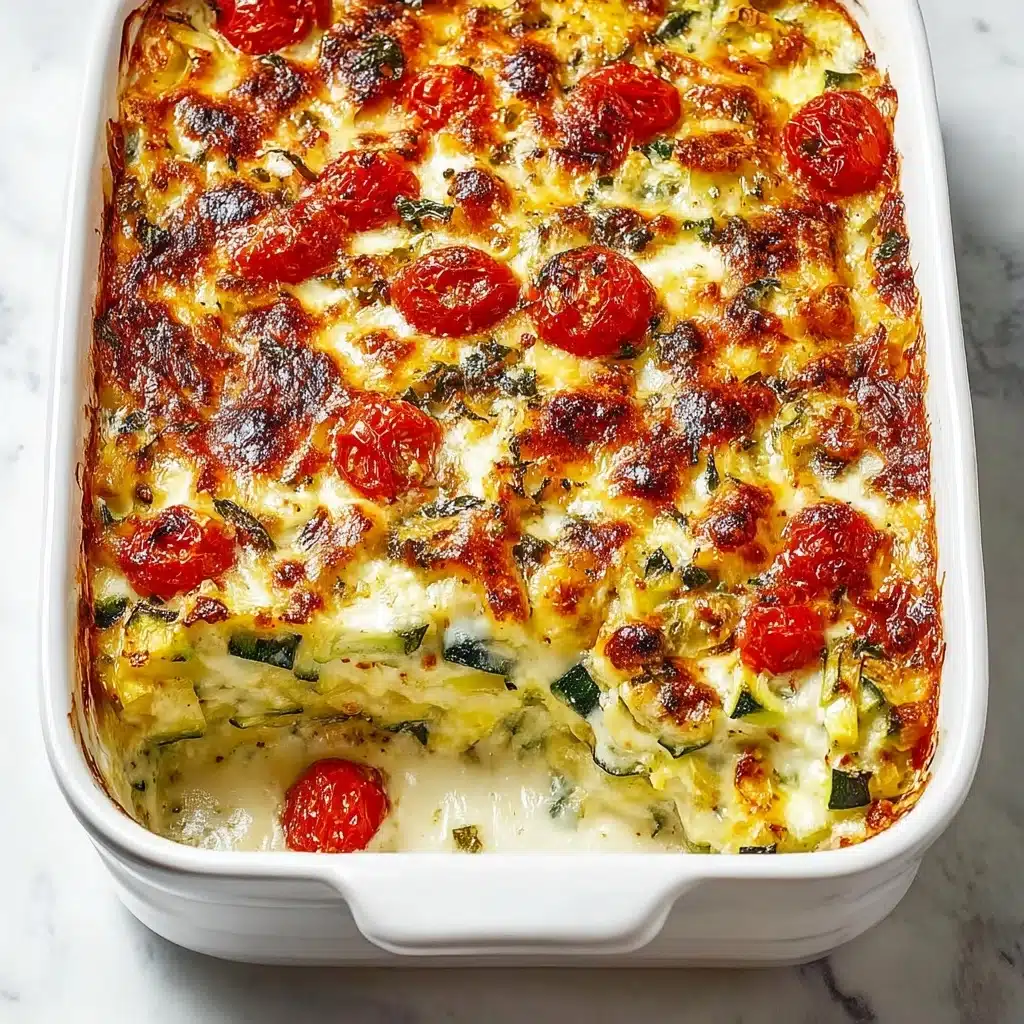 Simple Baked Zucchini and Cheese Recipe - Recipe Image