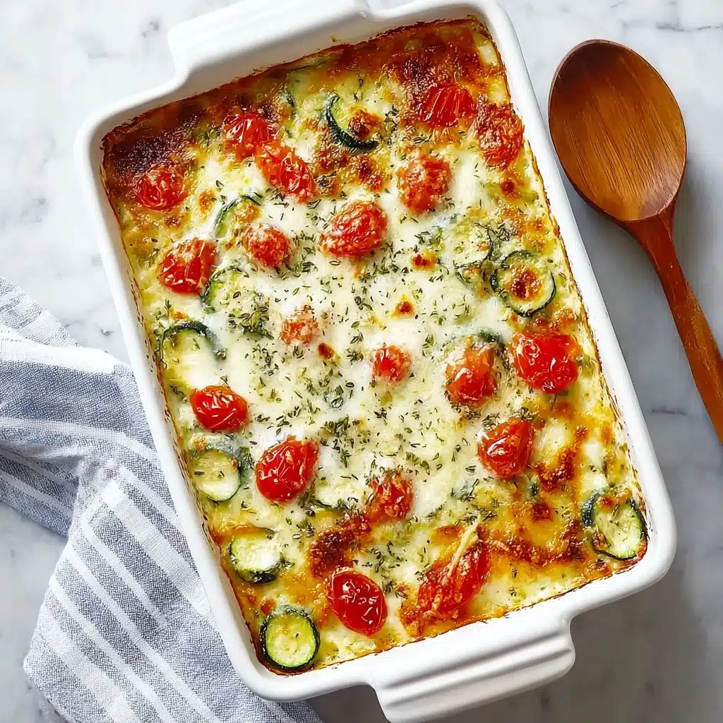 Simple Baked Zucchini and Cheese Recipe - Recipe Image