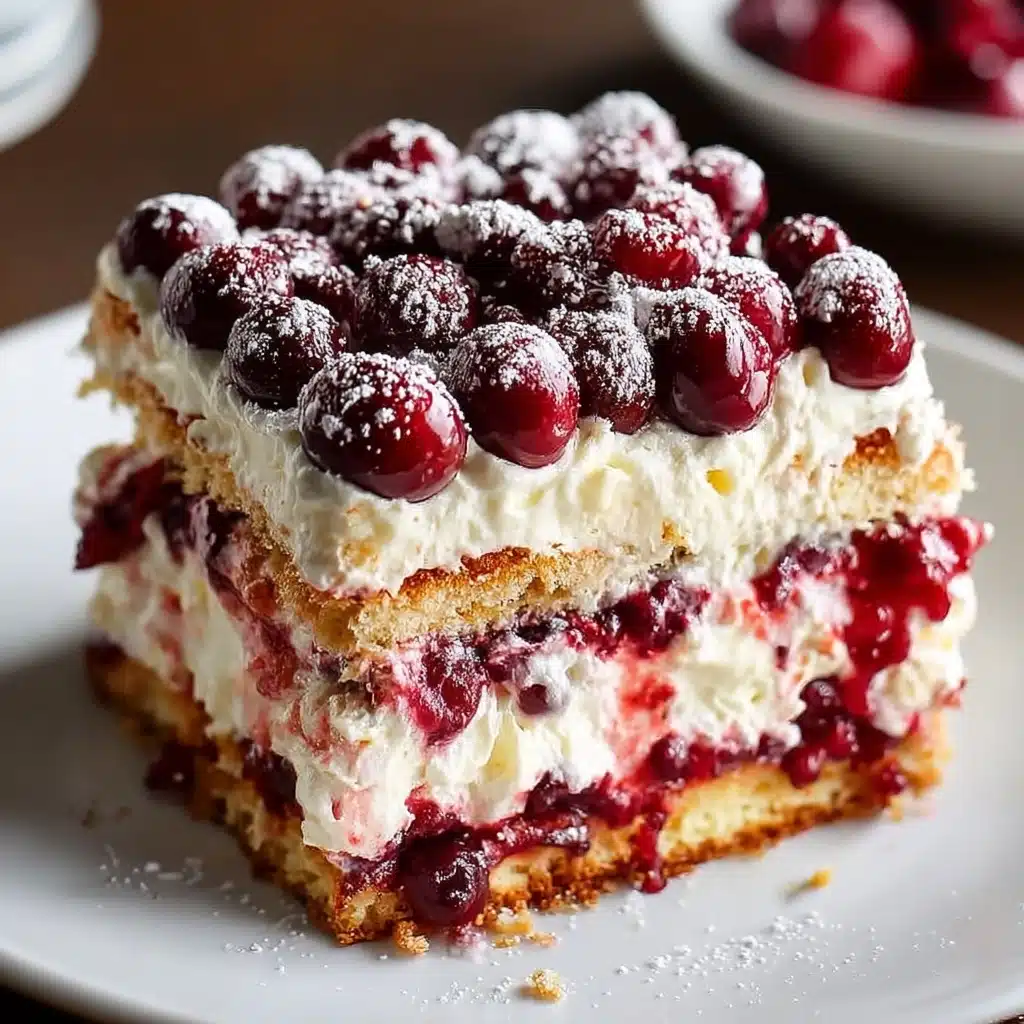 Cherry Amaretto Tiramisu Dessert Recipe - Recipe Image