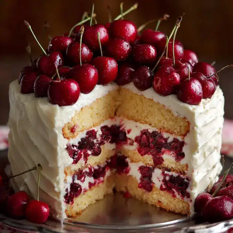 Cherry Layer Cake with Cherry Cream Cheese Frosting Recipe