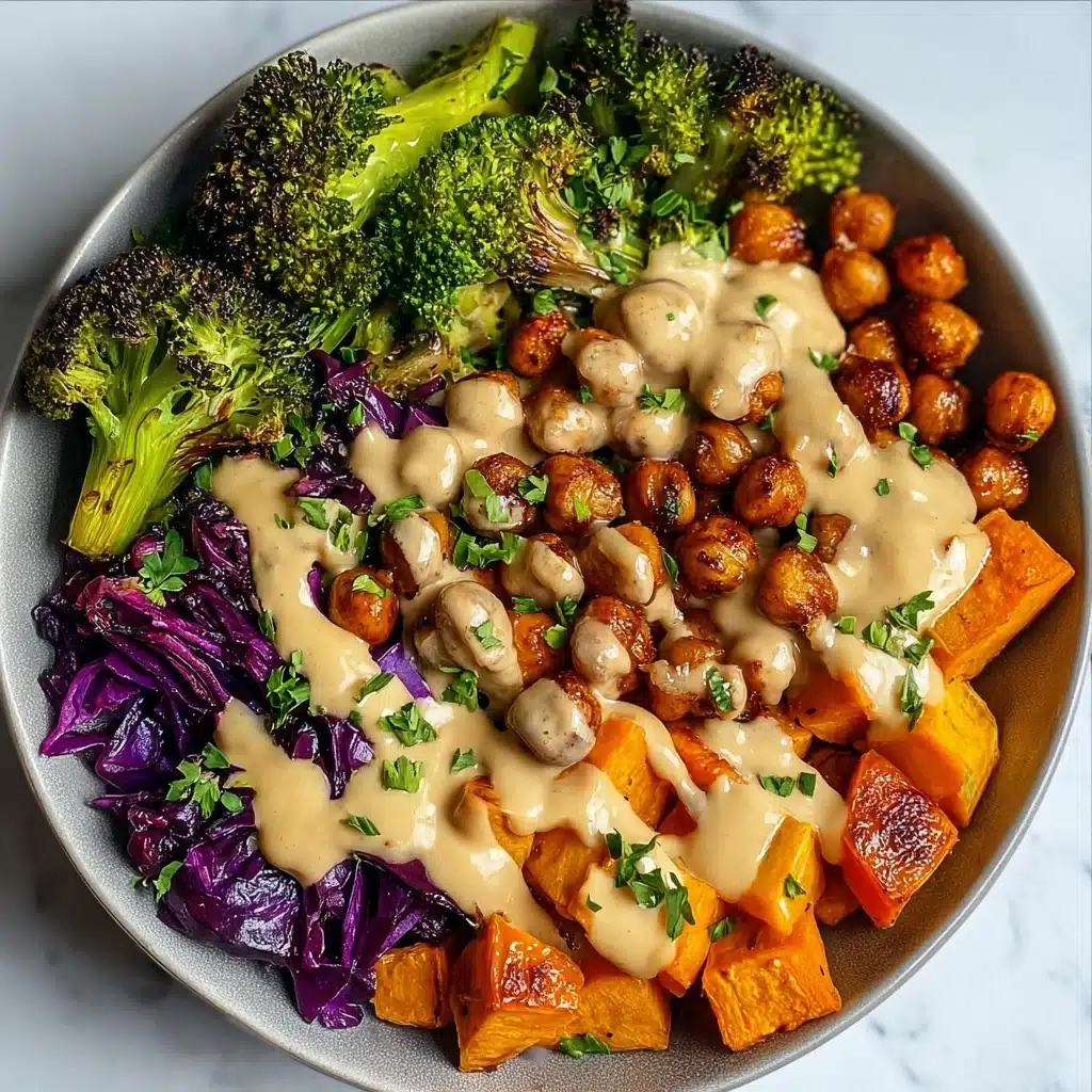 a Bowls with Maple Dijon Tahini Dressing Recipe