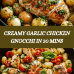 Creamy Garlic Chicken Gnocchi Skillet Recipe