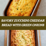 Green Onion Zucchini Cheddar Quick Bread Recipe