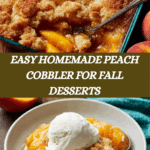Homemade Dessert Bliss with Juicy Peaches Recipe